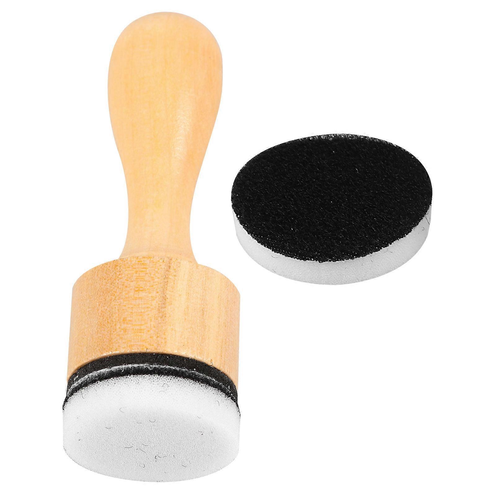 Mini Blending Brush For Card Making Distress Ink Pads Wood Material Circular Shape For Art Projects 1 Set