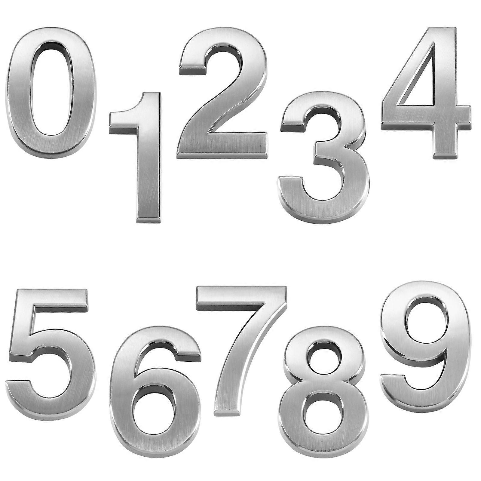 10pcs Stereoscopic Mailbox Numbers 09 Door Address Numbers Sign for House Hotel Office KTV