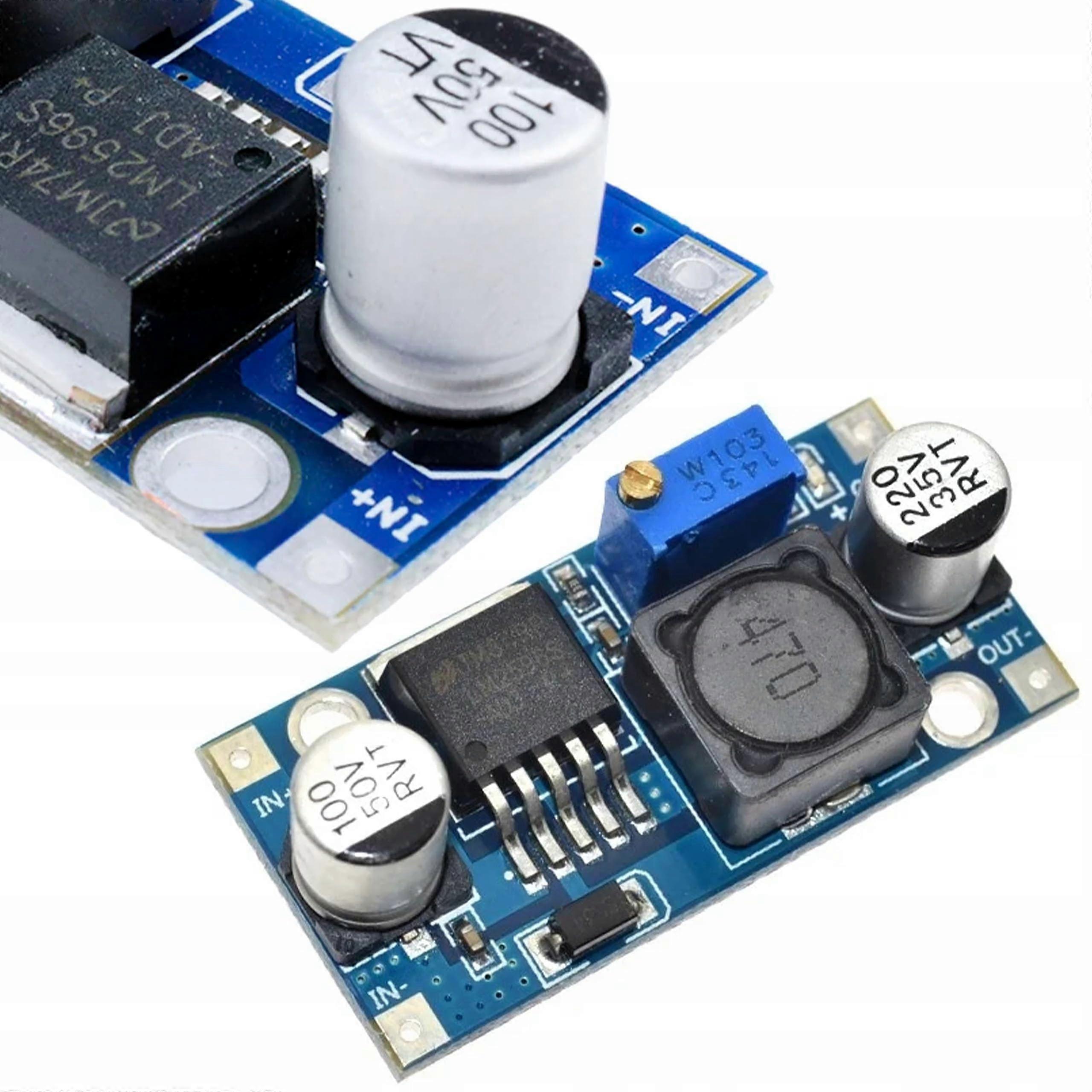 LM2596S DC-DC Step-Down Converter Module 3.2-35V Input, 1.5-35V Output, 92% Efficiency, DIY Projects Electronics