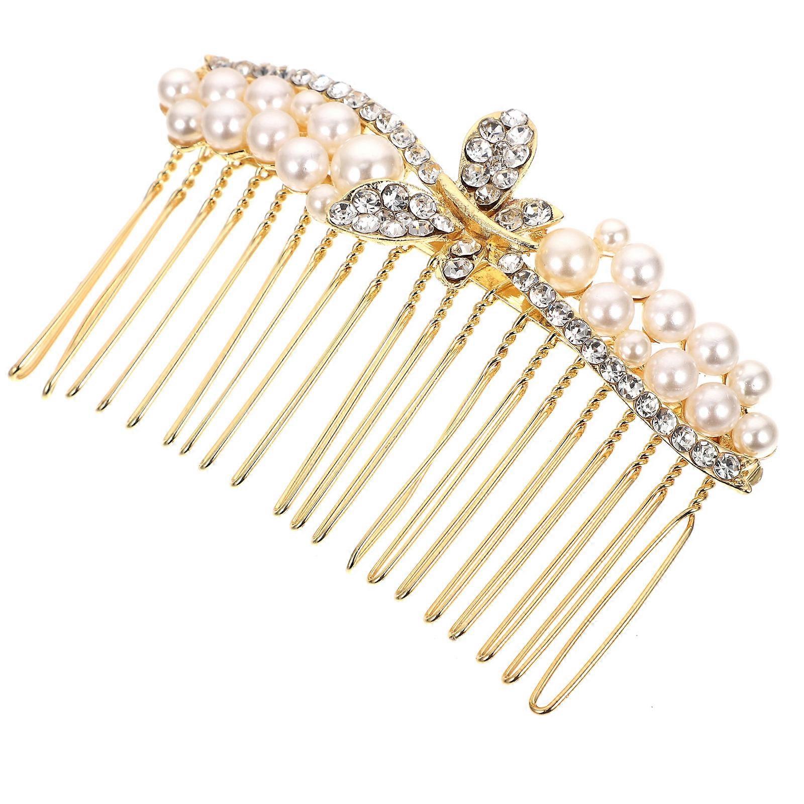 Rhinestone Hair Comb for Kids Crystal Hair Accessory with Multi Colors and Lightweight Design Fits