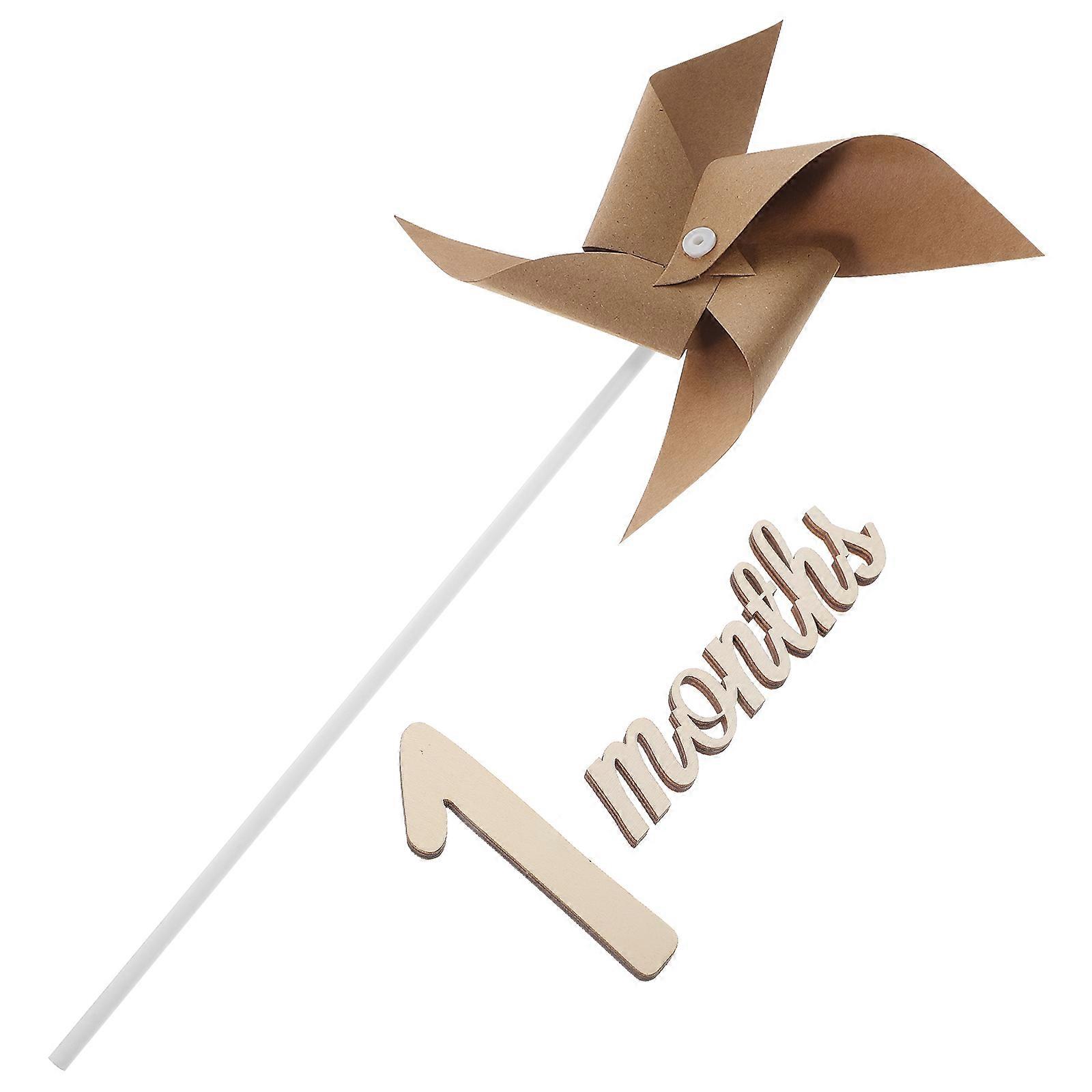 Newborn Photo Props Set with Wooden Sign for Baby Photography in Assorted Colors