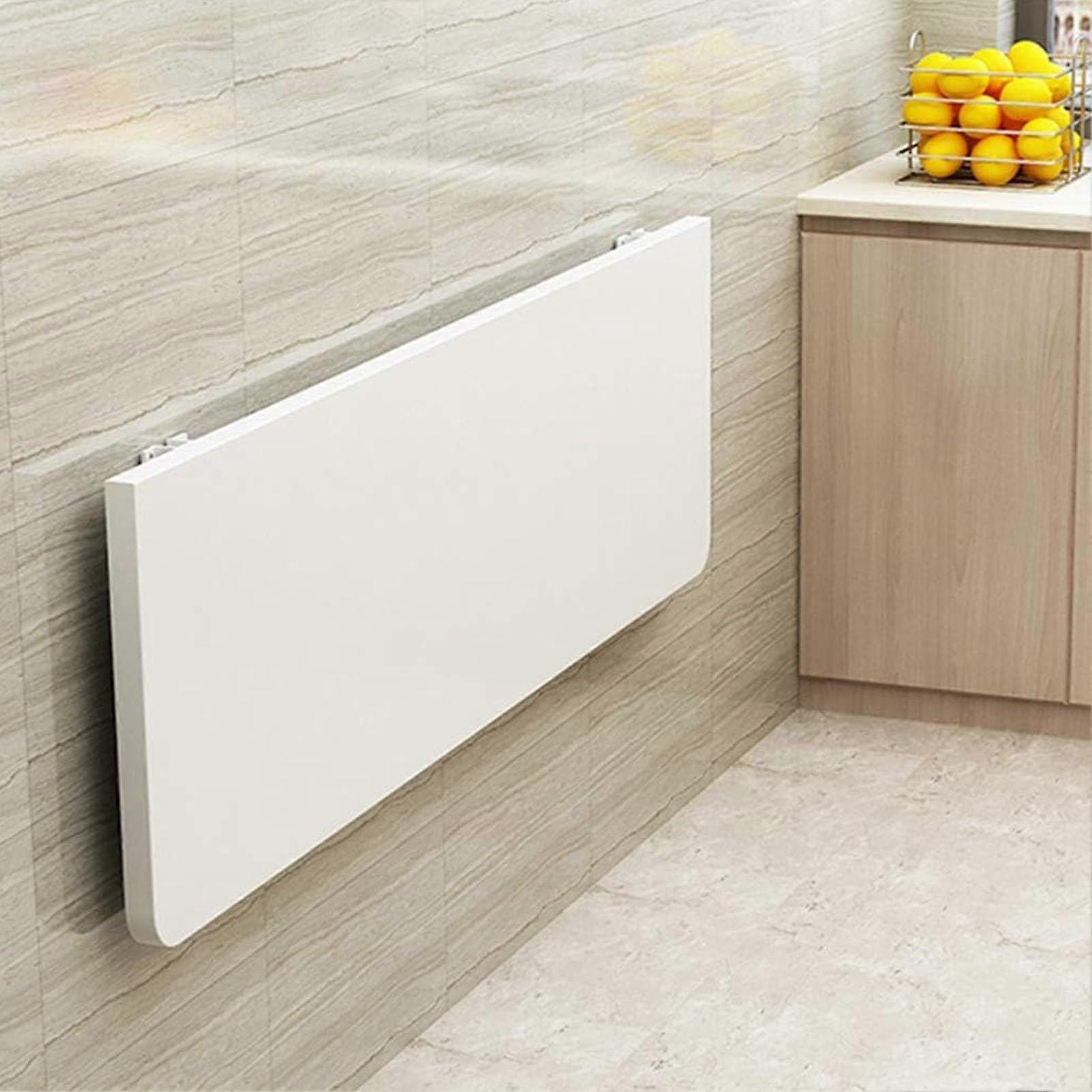 Floating, wallmounted, folddown kitchen table, Foldable breakfast barwork table (L80 x W40 cm) One Color L80xW40cm/L31xW16in