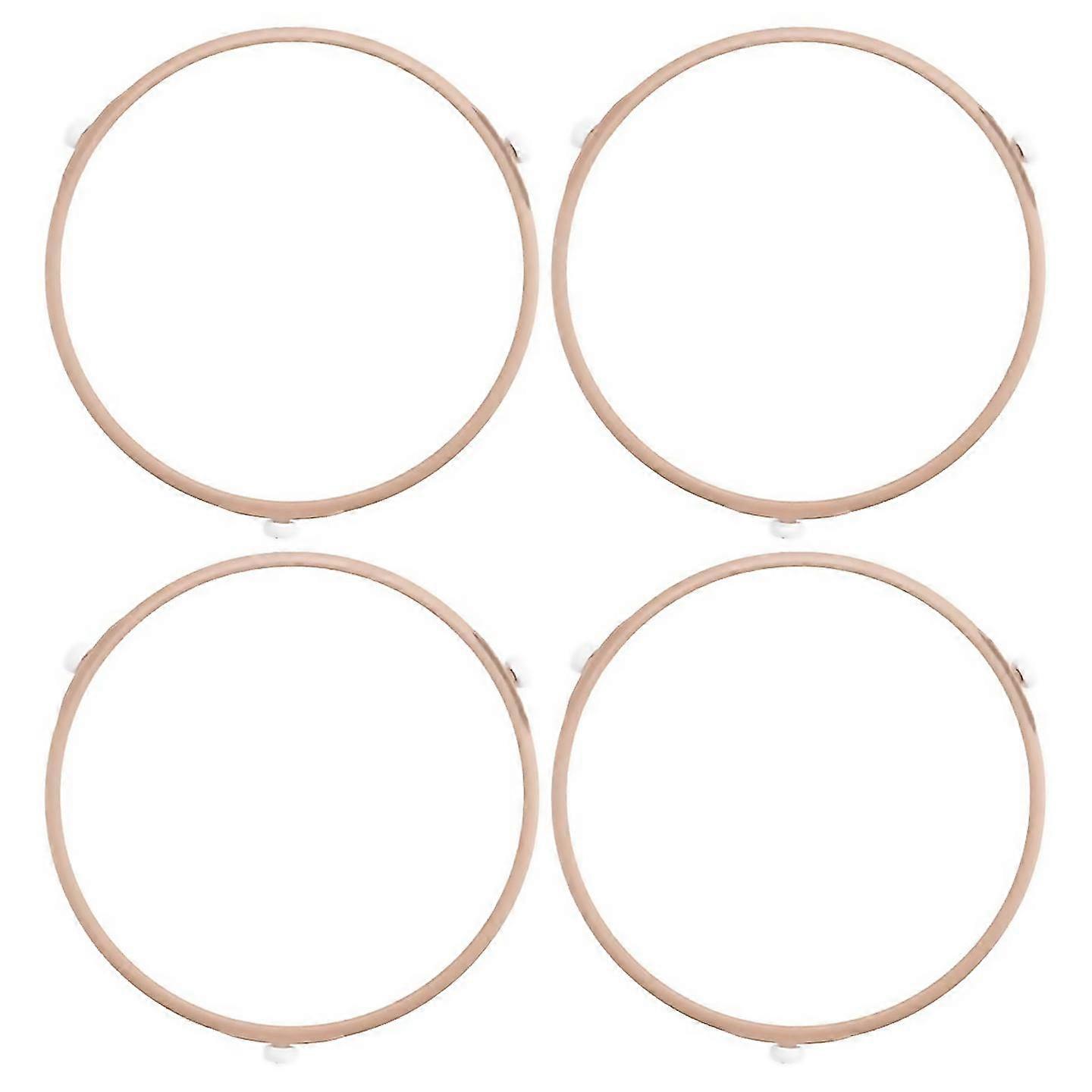 4pack Microwave Roller Ring Microwave Oven Turntable Ring Plate Tray Support Ring For Glass Plate Tr