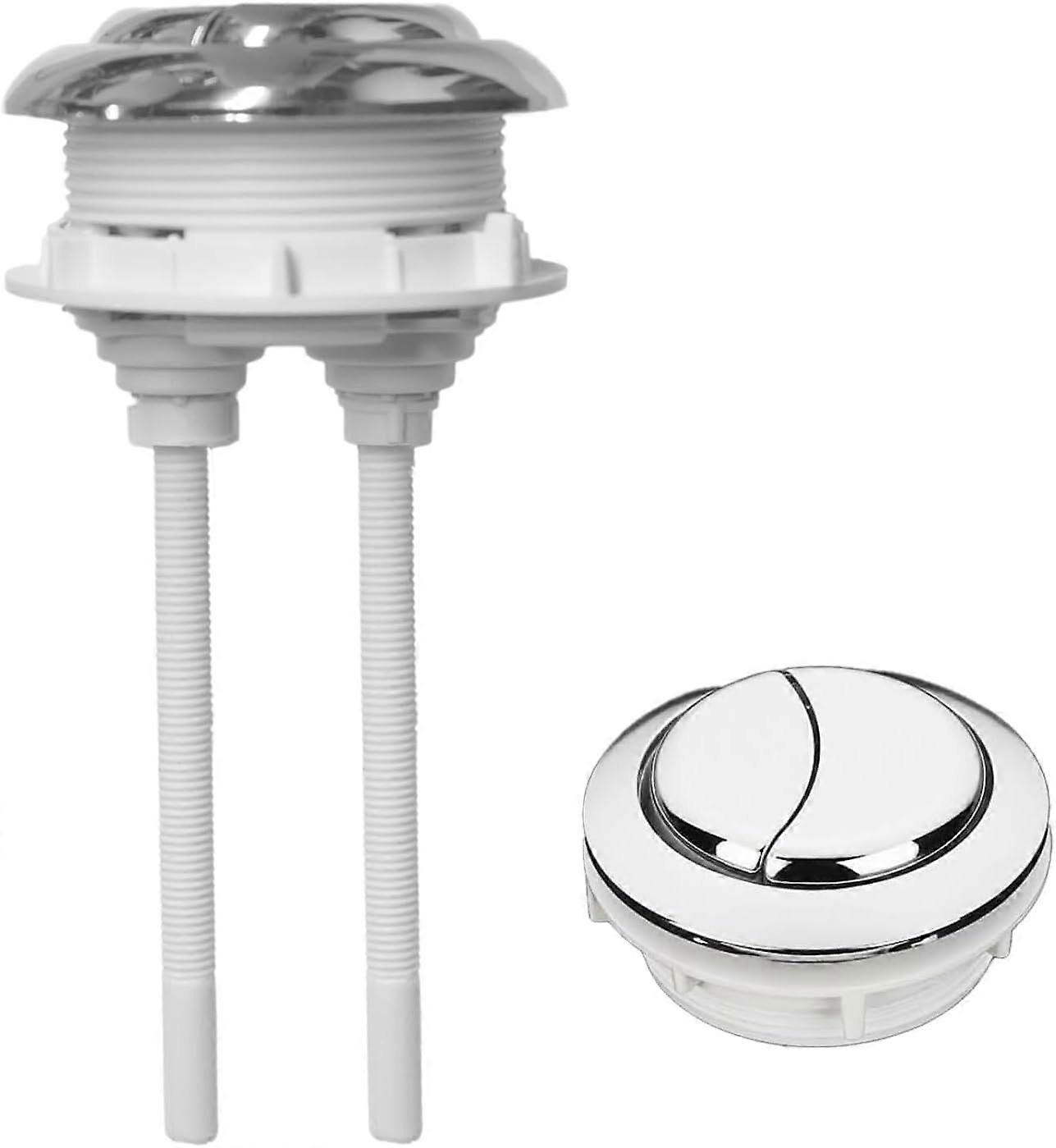 5pcs 58 MM/2.16in Toilet Tank Push Button Toilet Button Dual Push Flushing Toilet Button Toilet Button Flush Button Replacement with Thread Diameter,f