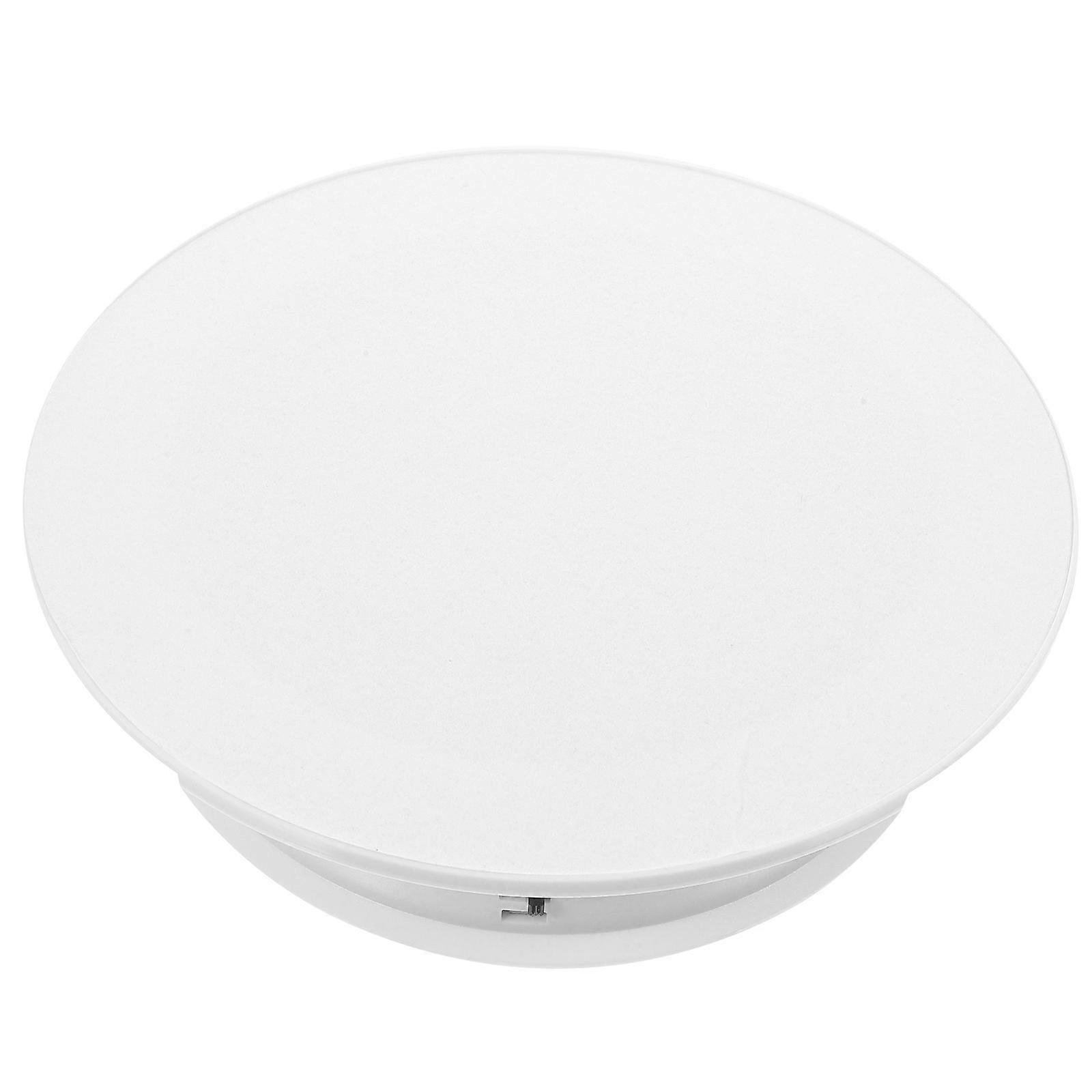 Motorized Rotating Display Platform For Photographers Featuring White ABS Material In 8.06X8.06X1.97in Size 1Pack