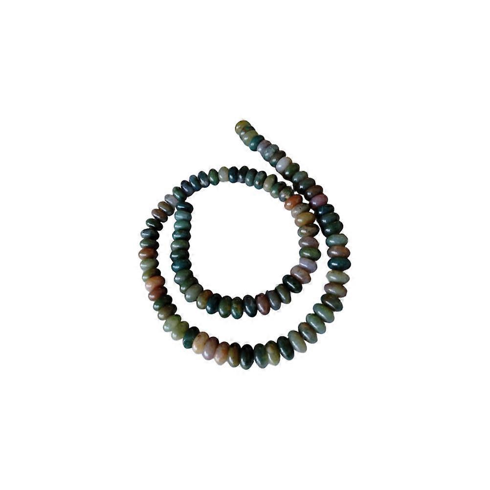 1 String aus Achat lose Perlen Edelstein Abstandsperlen für die Schmuckherstellung DIY Handwerk (0,4x0,8CM)