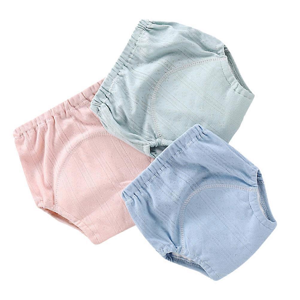 3pcs Reusable Gauze Training Pants Breathable Cotton Potty Underwear for Boys Mixed Colors