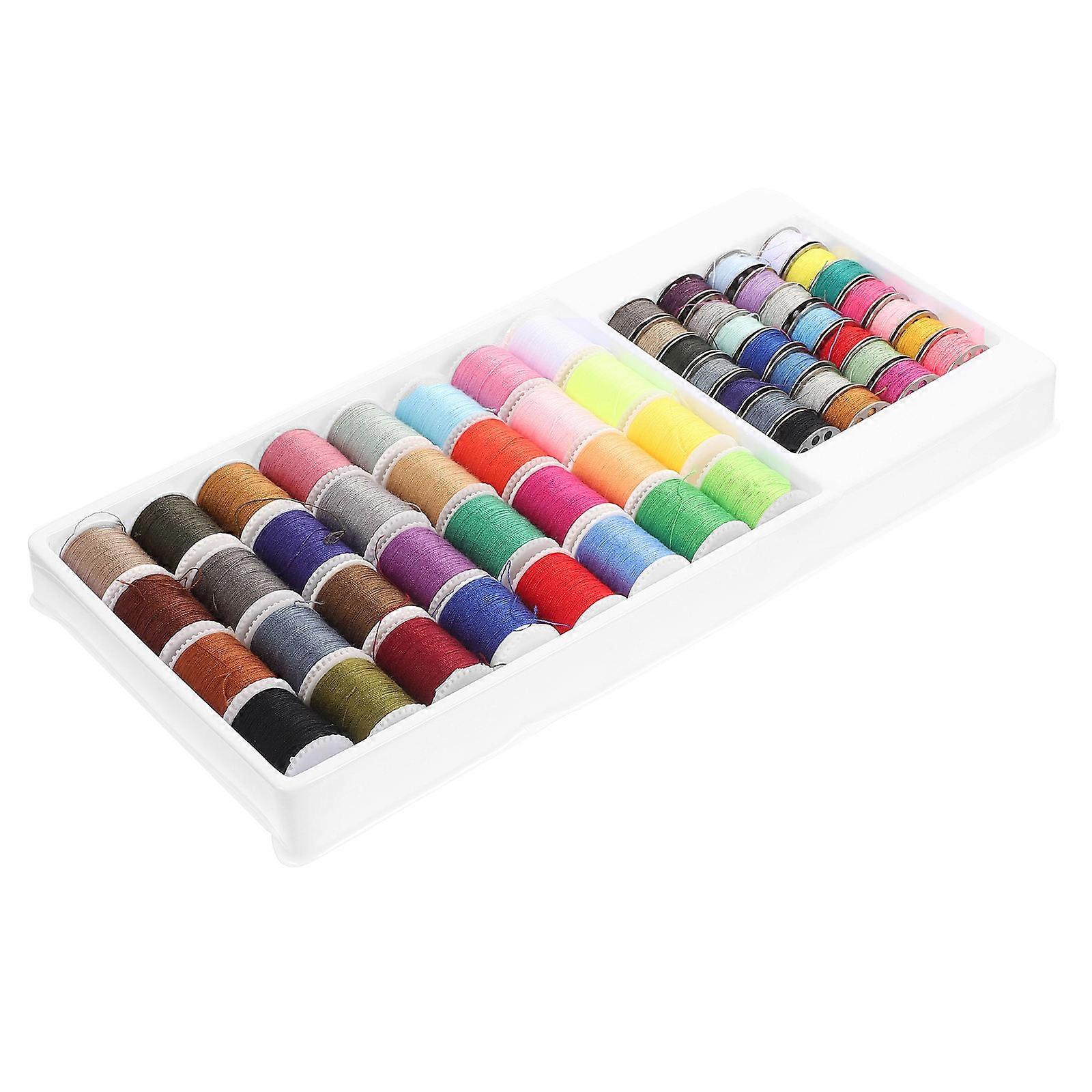 Convenient 60Pcs Stitching Thread Set Household Sewing Kit For Office Use Assorted Color Repair Tools
