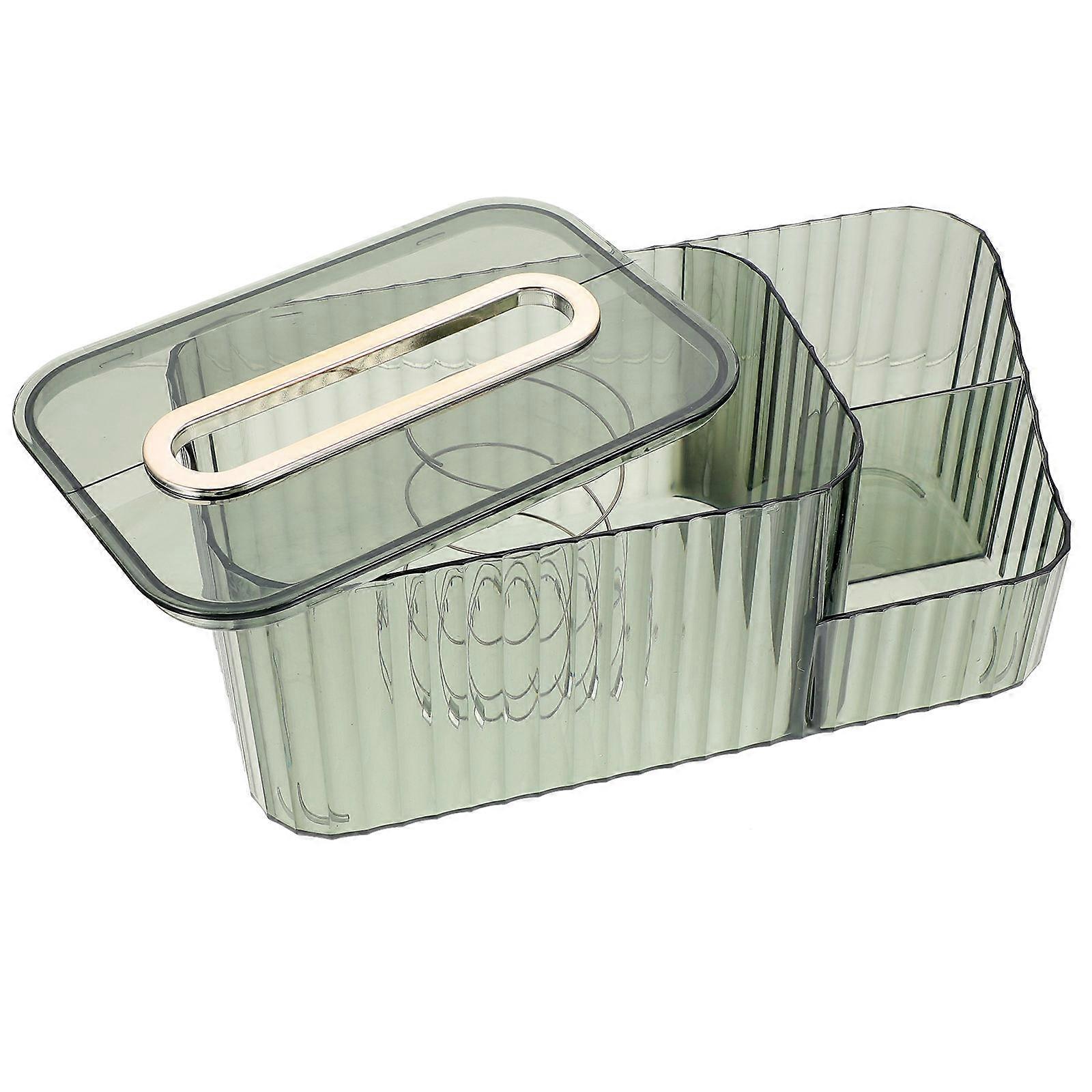 Tissue Box for Bedroom Tissue Organizer and Storage Holder with Multi Function Design
