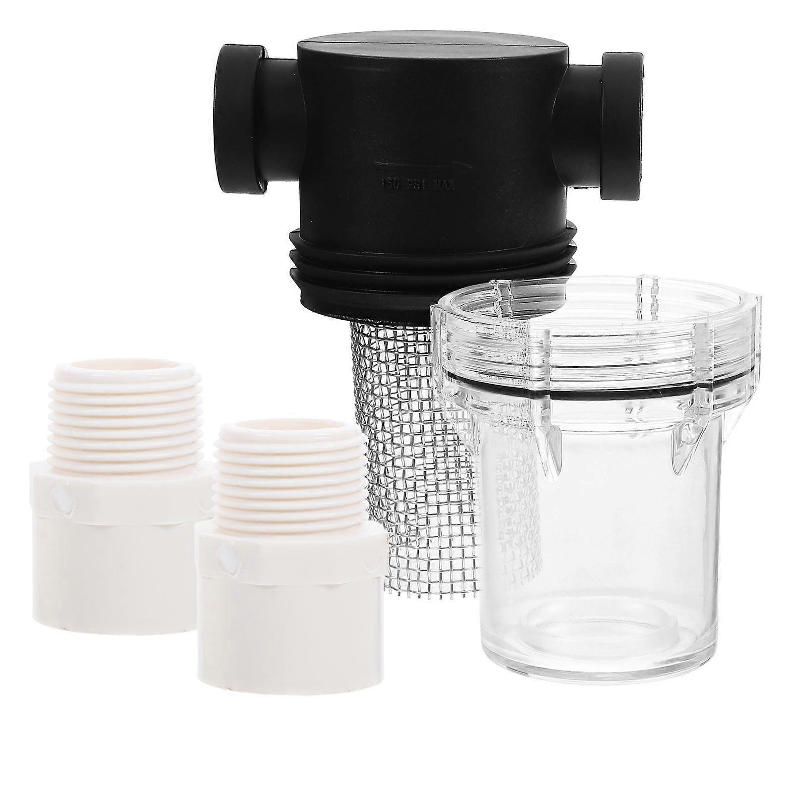 Portable PVC Garden Water Filter Strainer for Irrigation & Water Features – Easy to Clean, Removes Impurities for Gardening and Daily Use