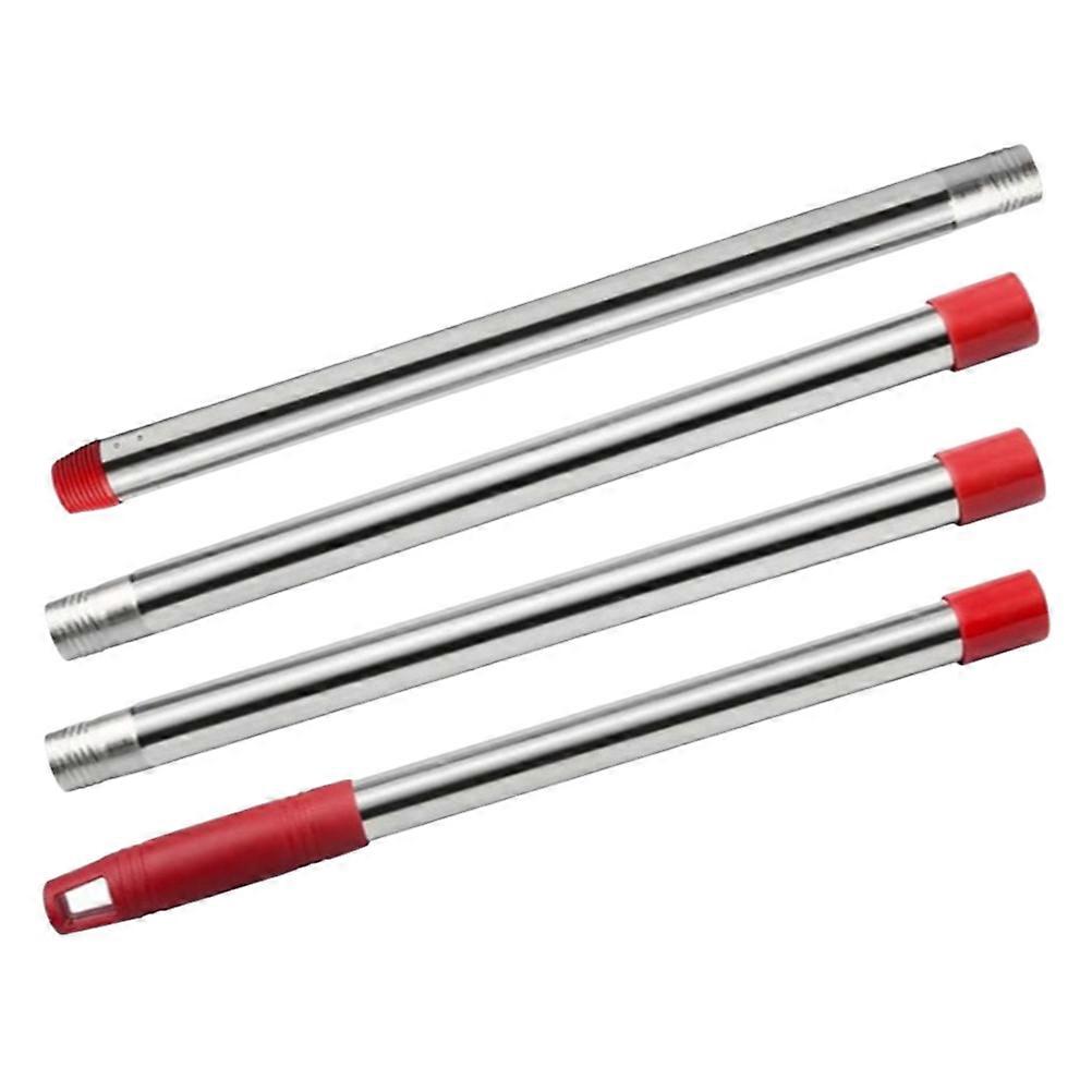 Stainless Steel Mop Rod Set Ergonomic Section Mop Pole for Floor Cleaning, Compatible with Various Broom Heads, Detachable & Replaceable
