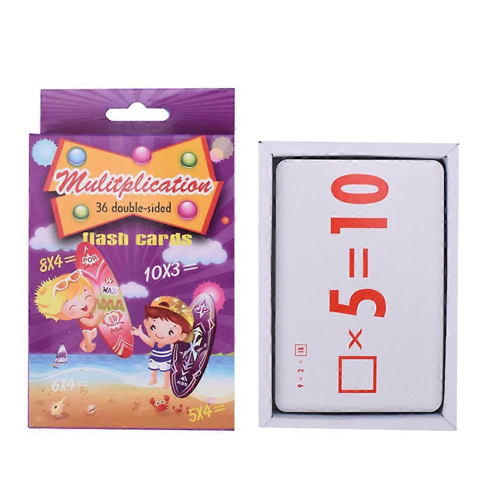 Kids Math Skills Development Flash Cards Set Ideal For Kindergarten First Second Third Grade Sizing 11.7X7X0.03Cm Includes 4 Sets