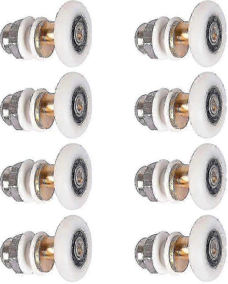 8pcs πόρτα ντους - ρόδα τροχίσκων κυλίνδρων για τη συρόμενη ρόδα κυλίνδρων πορτών κυλίνδρων πορτών πορτών ντους συμβατή