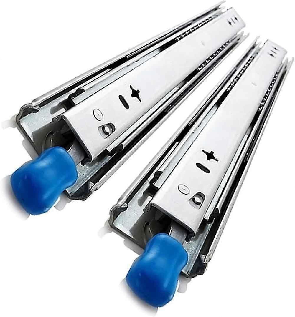 Drawer Runners 400-1500 mm Full Extension Soft Close Telescopic Rail Ball Bearing With Locking 1 Pair 12 Inch/300 mm