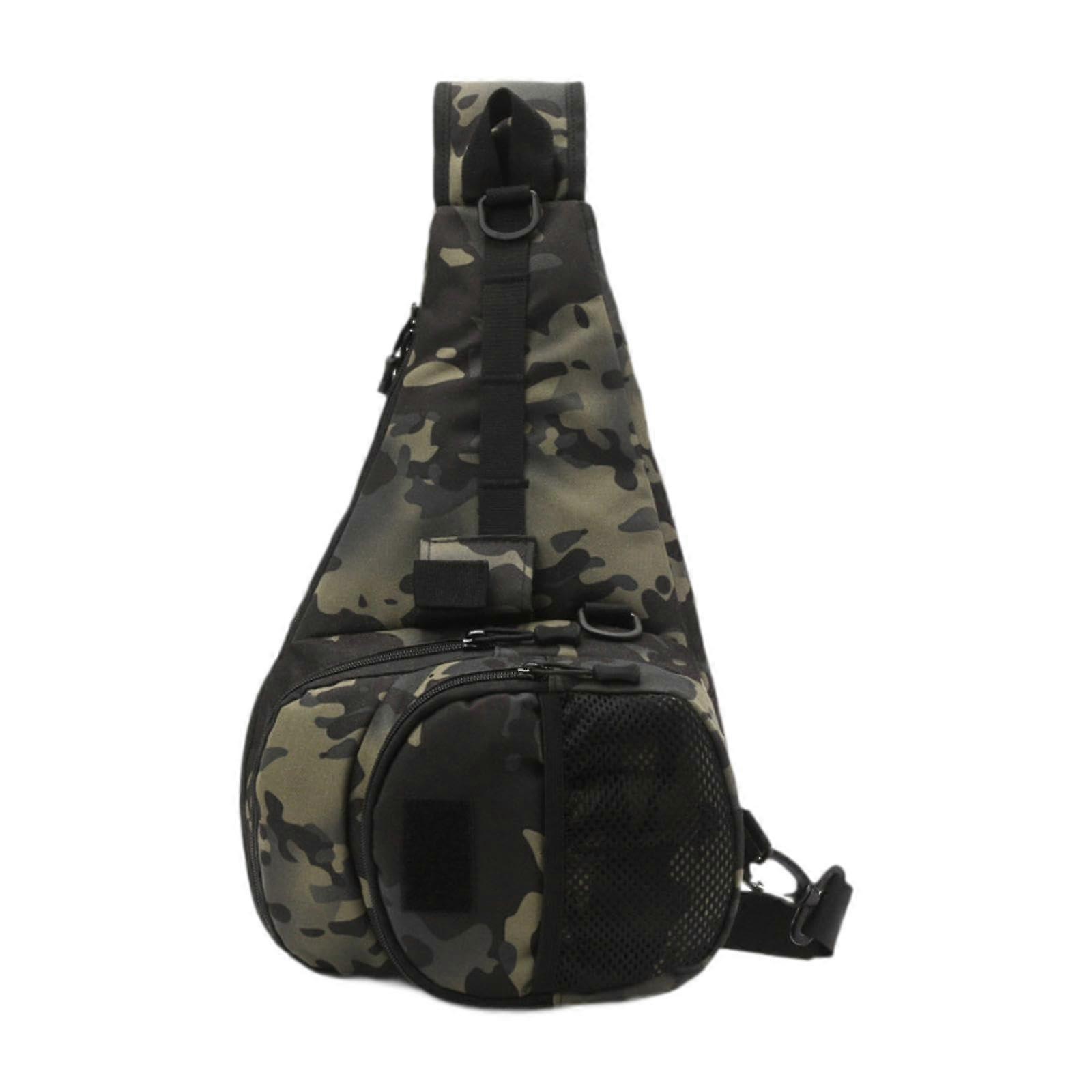 Outdoor Tackle Bag - Versatile Fishing Backpack for Hiking and Work, Green, Durable Material with Multiple Pockets