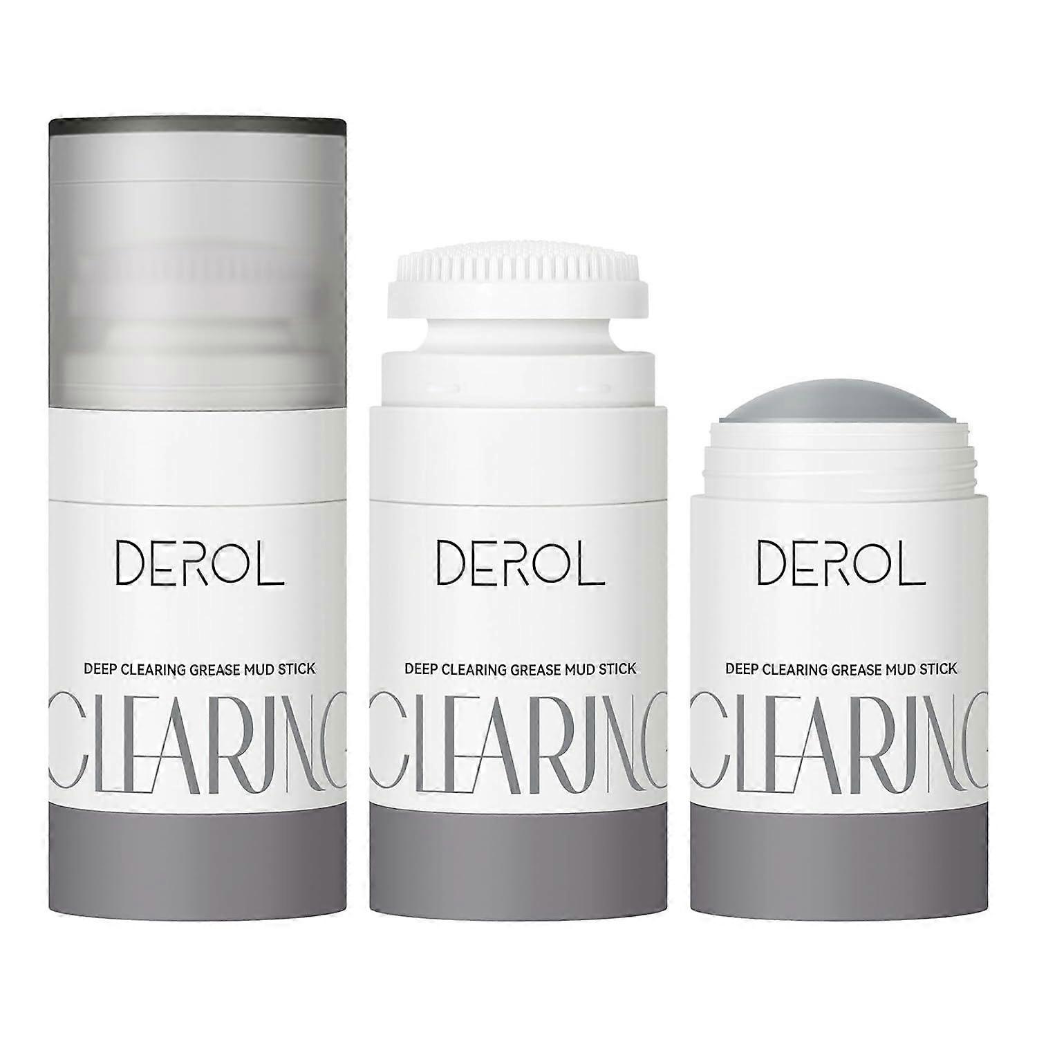 Deep Cleansing Mud Mask Stick - 45g Large Capacity with Silicone Brush Head - Remove Oil, Cleanse Pores, Refresh Skin - Blackhead Removal, Pore Minimi