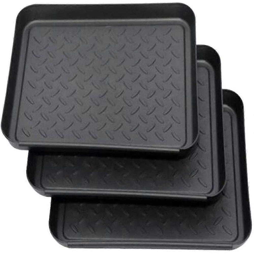 3 piece shoe rack tray set for home