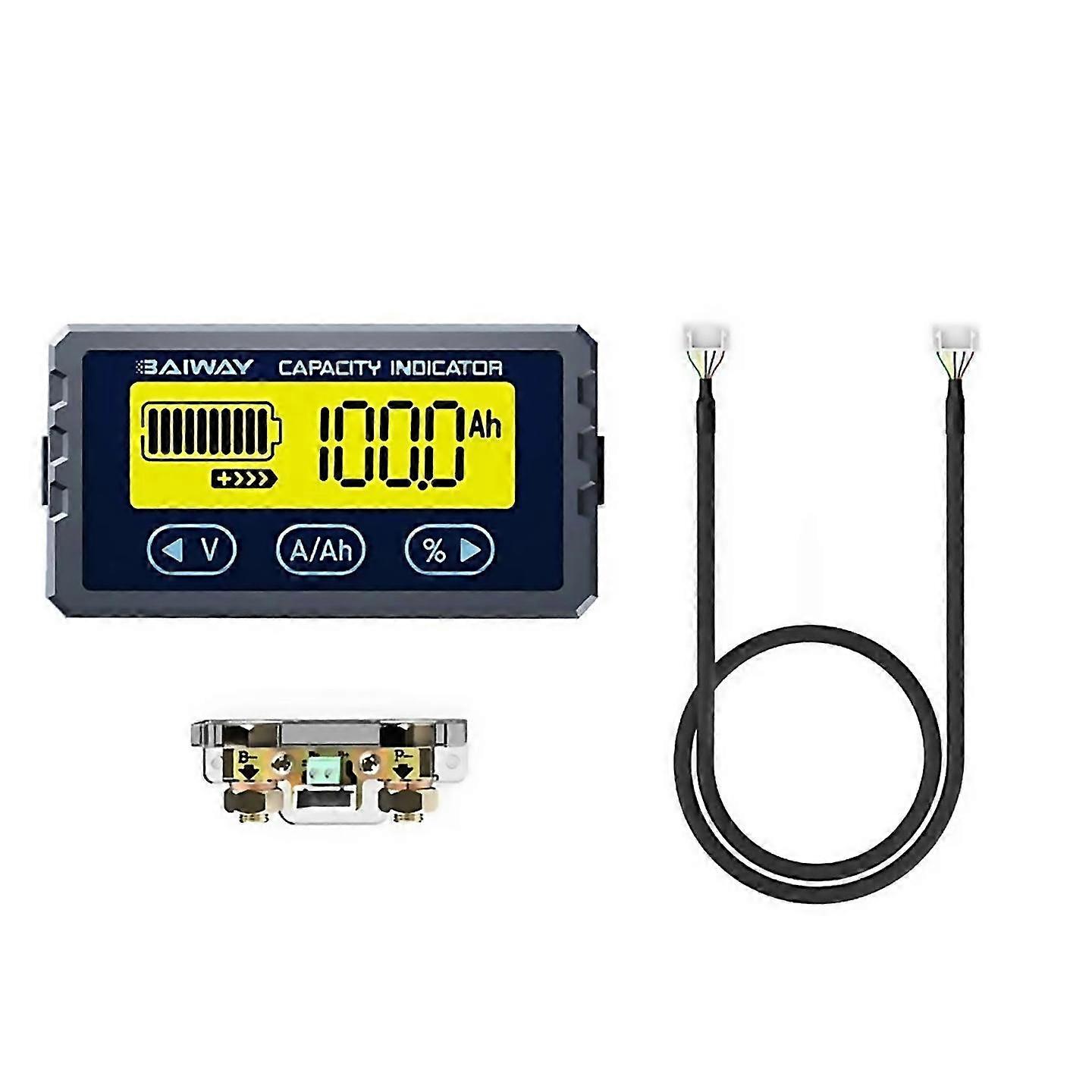 For battery tester 8v120v 100a coulomb meter capacity indicator