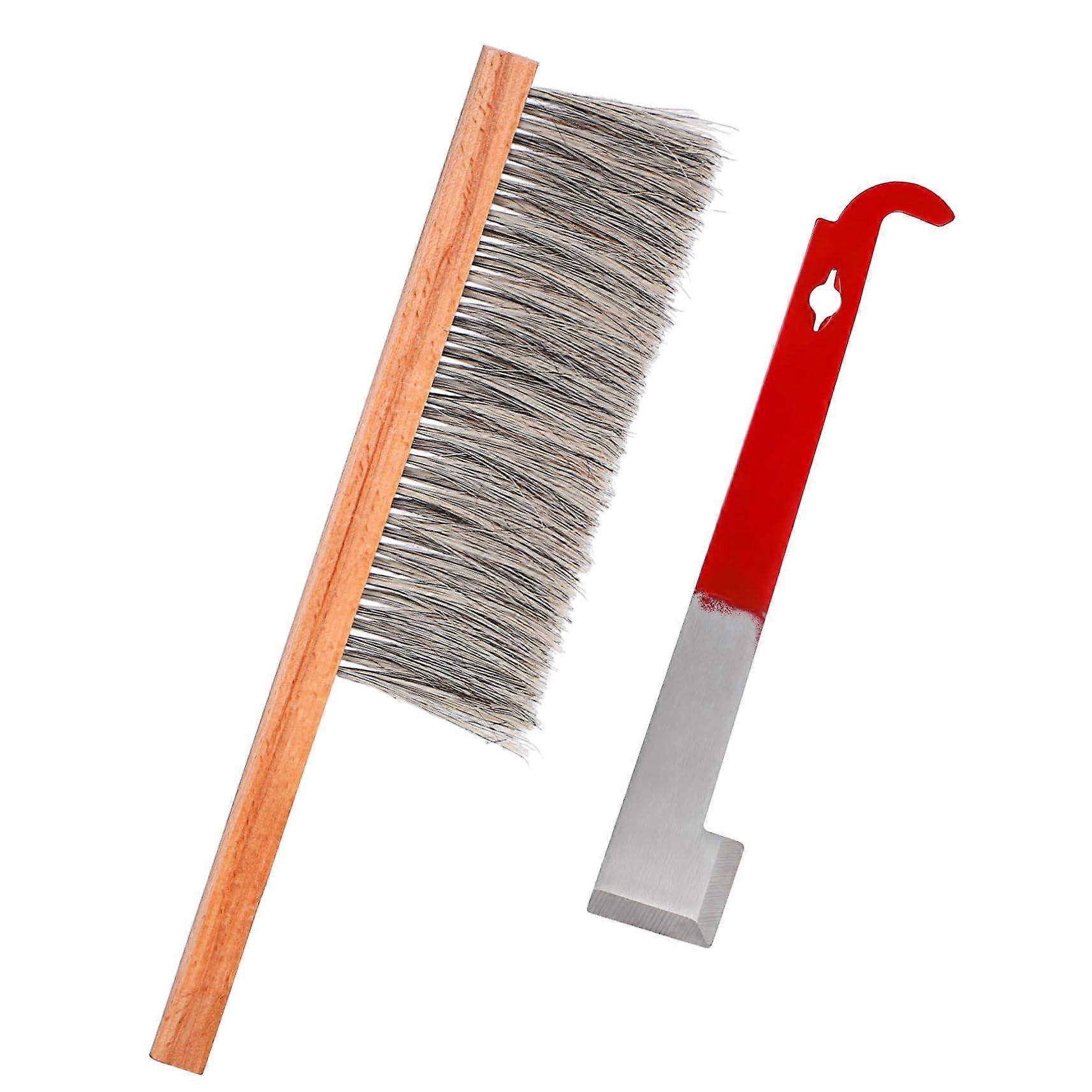 Beekeeping Tool Kit Hive Brush and Hook for Easy Handling
