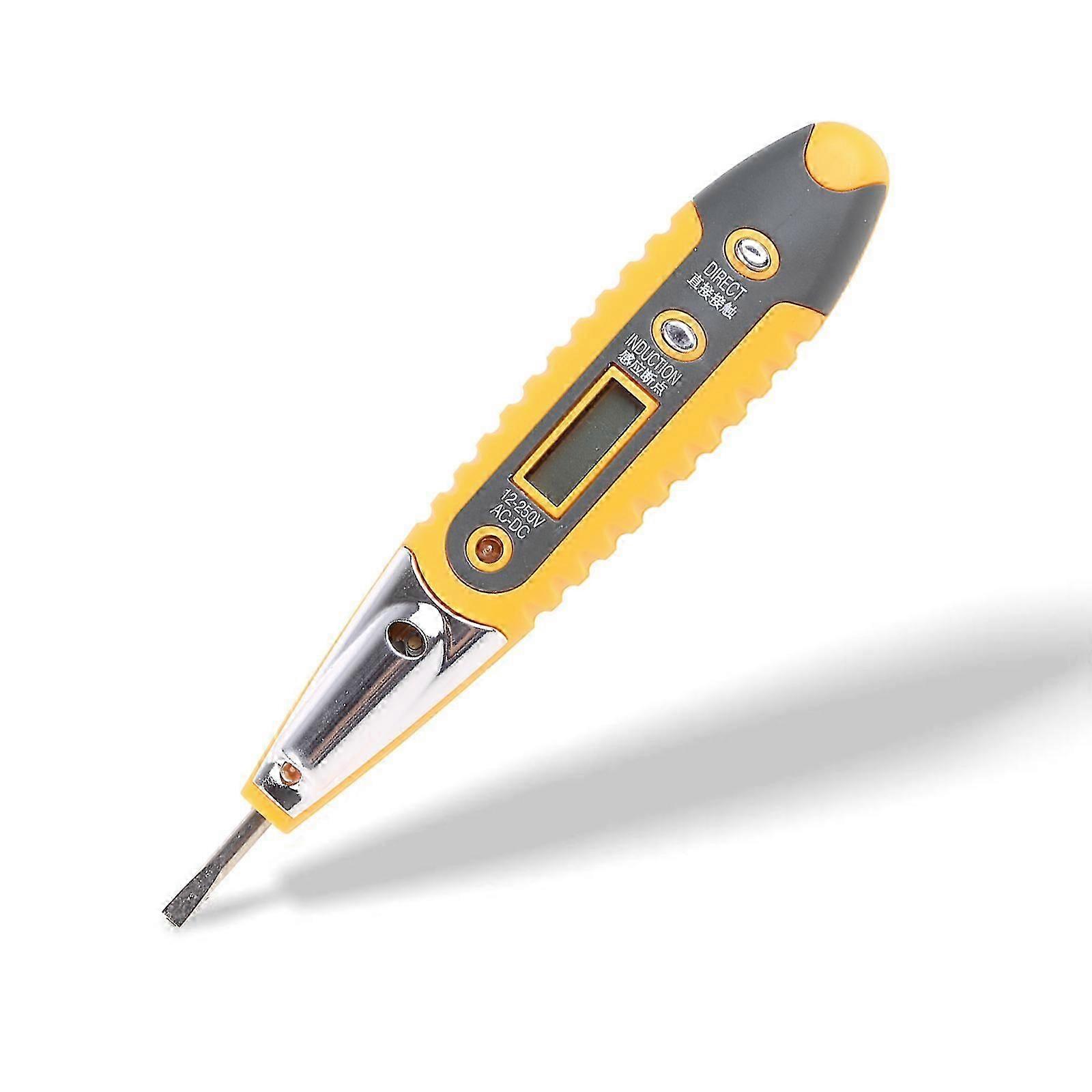Non-Contact Voltage Tester Screwdriver AC/for DC Voltage Detector Pen Circuit Tester Tool for Live Live/Null Wire Judgme