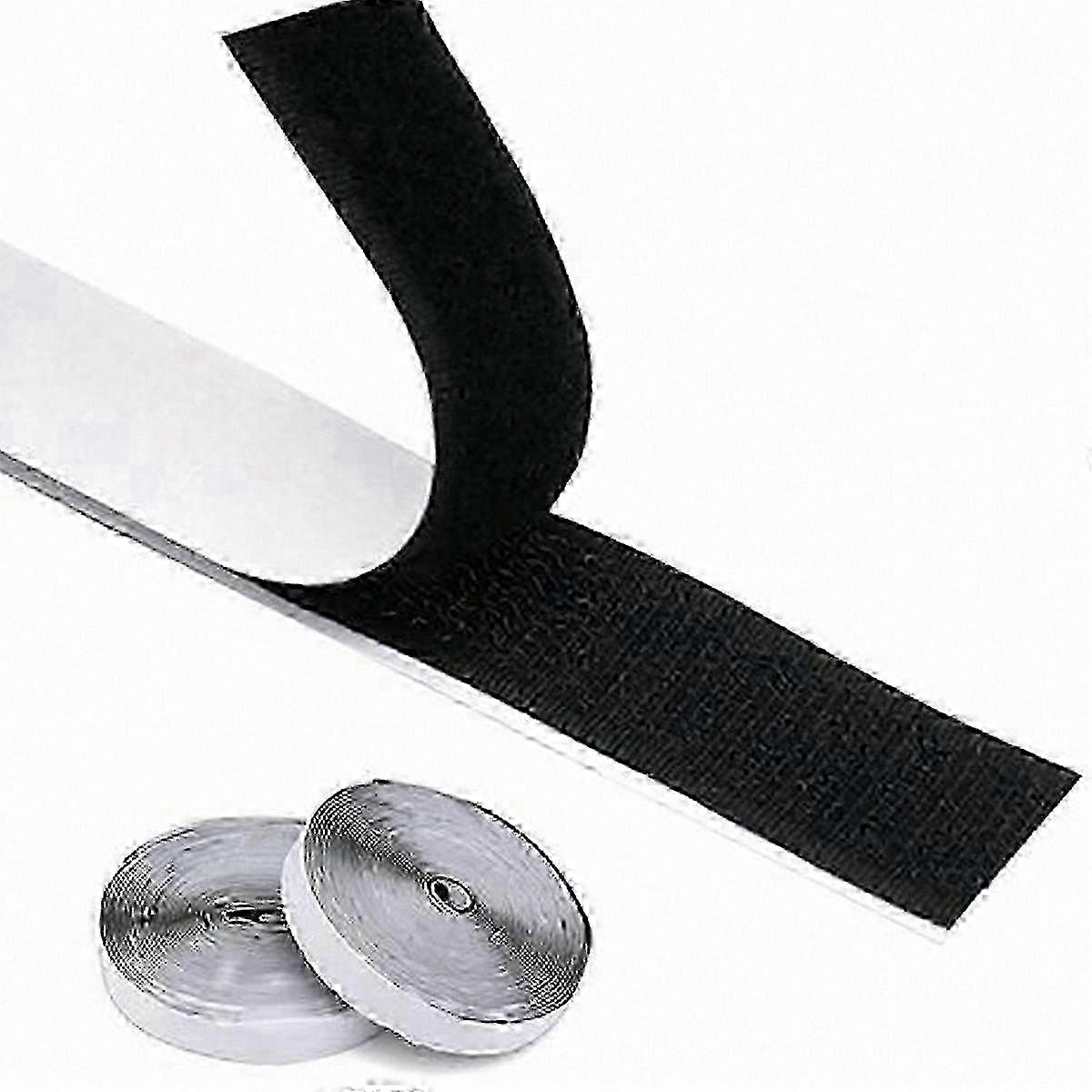 Double-Sided Hook and Loop Tape - 20mm x 8m for Frames, Rugs, DIY Projects hwy