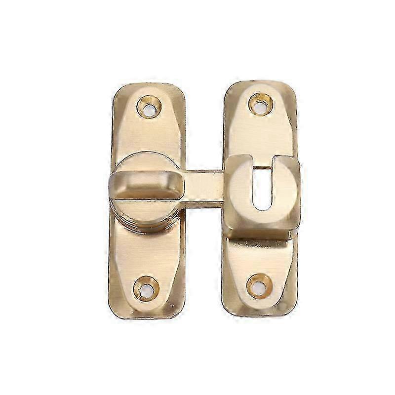 Gold Punch-Free Lock Buckle with Anti-Theft Reverse Latch Bolt for Secure Fastening