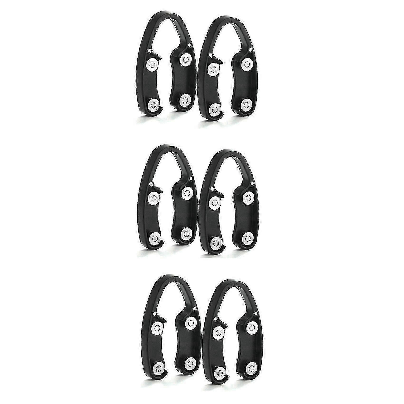 6-Piece Magnetic Wine Bottle Opener Set with Foil Cutter and Corkscrew for Easy Opening