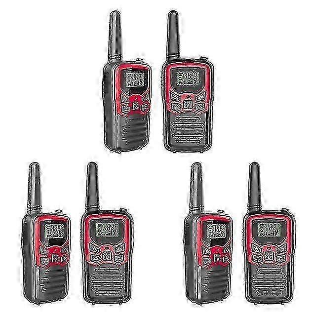 6er-Pack Langstrecken-Walkie-Talkies für Erwachsene - 2-Wege-Funkgeräte mit 5 Meilen Kommunikationsentfernung
