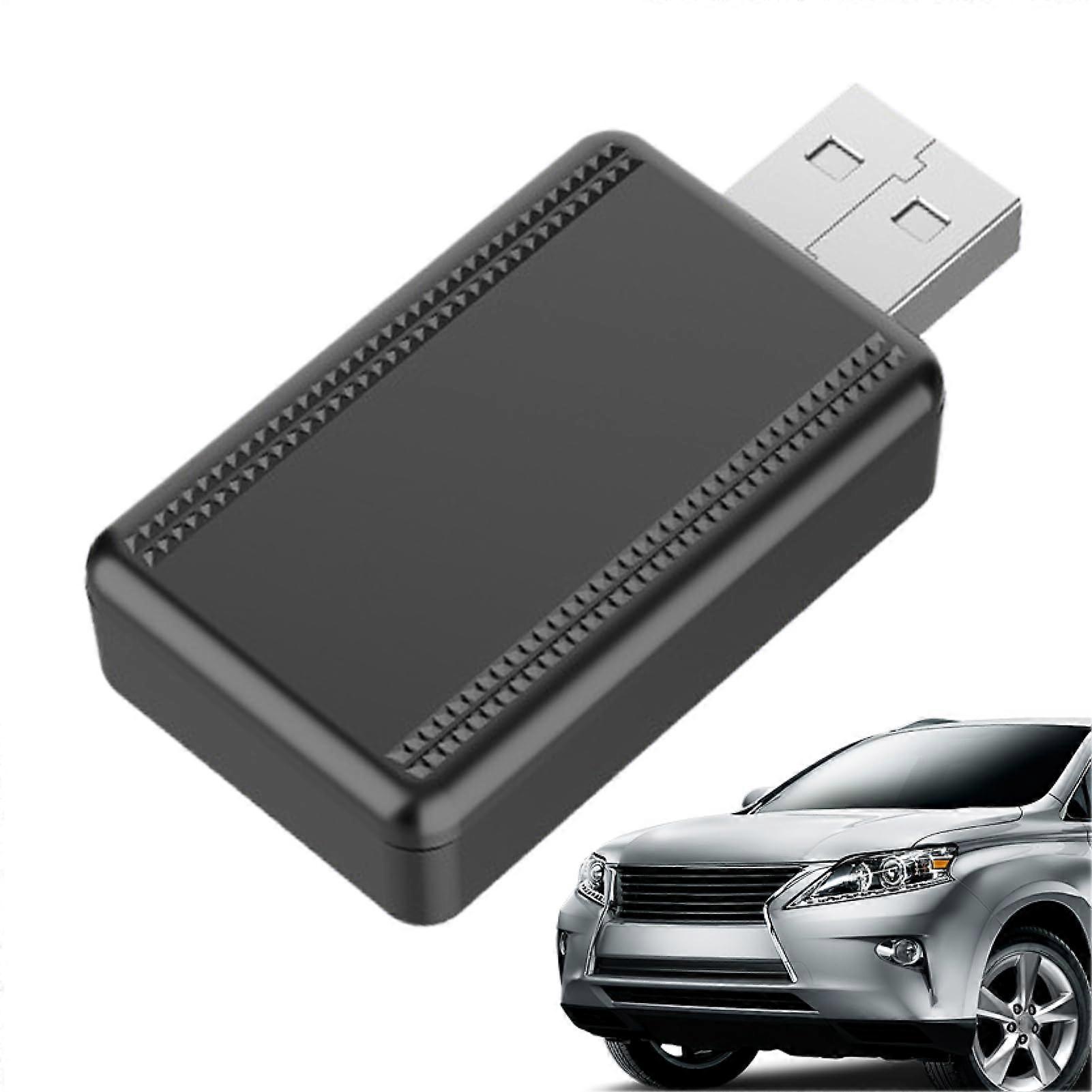 Wireless Adapter for Car 2 in 1 Vehicle System Adapter Plug And Play Converter With No Latency for Truck RV Navigation Road Trip Driving