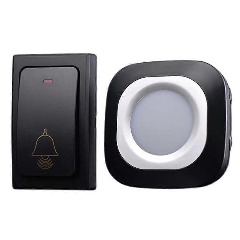 Flash Smart Wireless Doorbell 1 For 1 Black