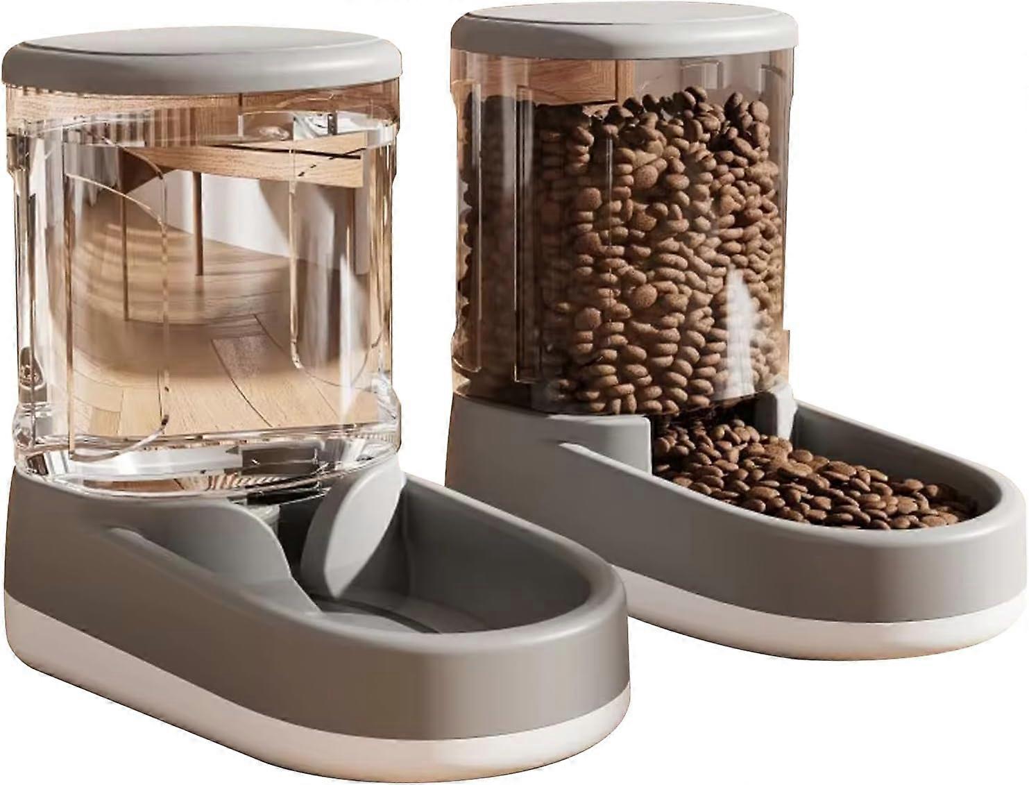 Automatischer Futterautomat für Haustiere Automatischer Katzenfutterautomat 2,1 kg Katzenfutterautomat und 3,8 l Wasserspender für Hunde Automatischer Wasserspender für Haustiere