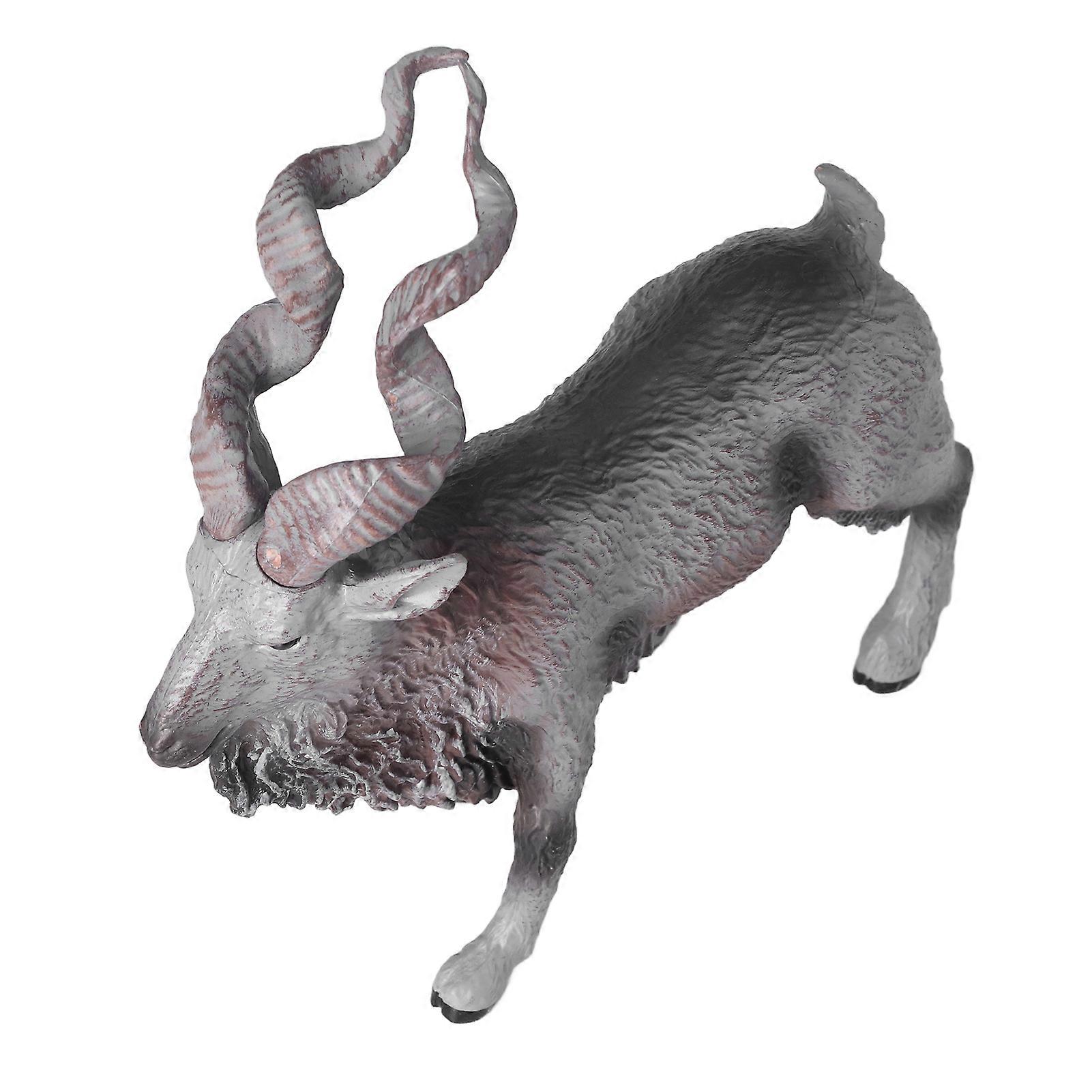 GPB Goat Figurine Capra Falconeri Shape Vivid Interesting Educational 20x21cm Decorative Animal Ornament for Toys