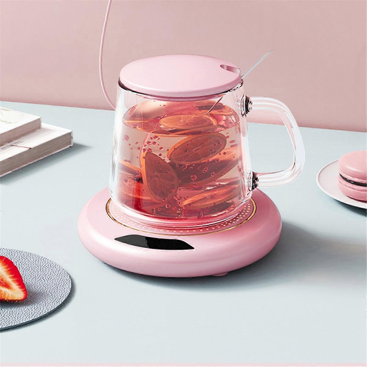 2PCS Thermostatic Heating Coaster USB Home Heating Coaster