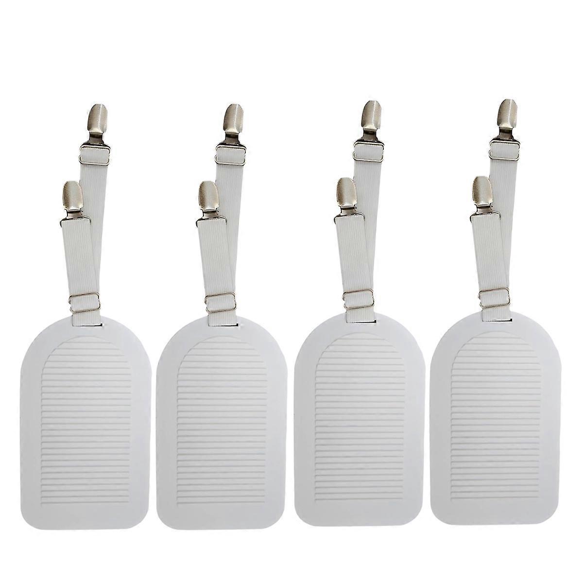 Bed Sheet Holders Straps Keep Sheets Tight,4pcs Adjustable Fitted Sheet Clips Fastener Suspenders El