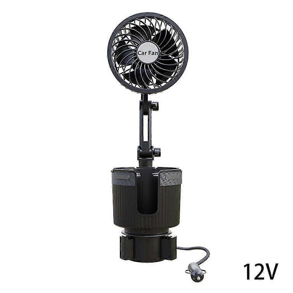 auto supplies cup holder fan 2 speed adjustable anti-slip stable