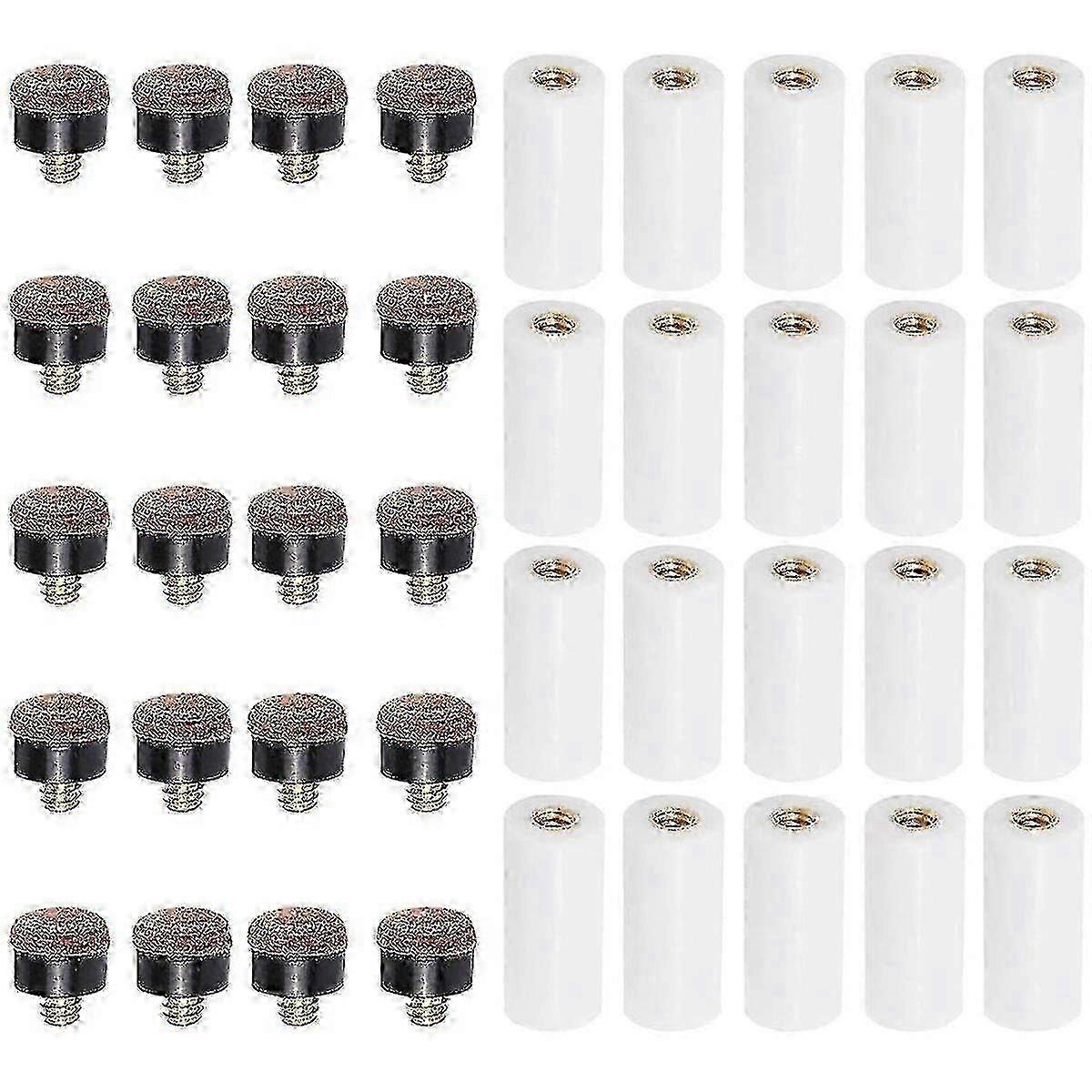 2025 12mm screw-on cue tips for N - 20 sets billiard replacement tips