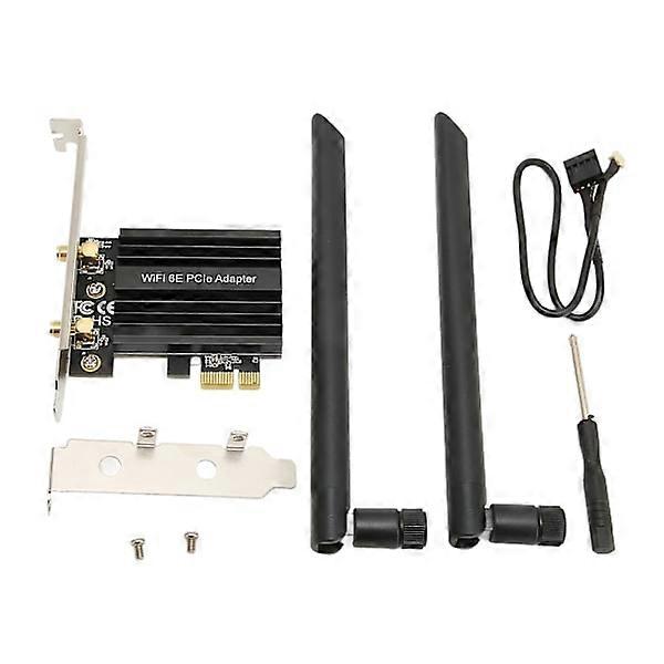 WiFi Card 6E PCIE Card Bluetooth 5.2 5GHZ 6GHZ 2.4GHZ High-Speed Secure Wireless Network Card