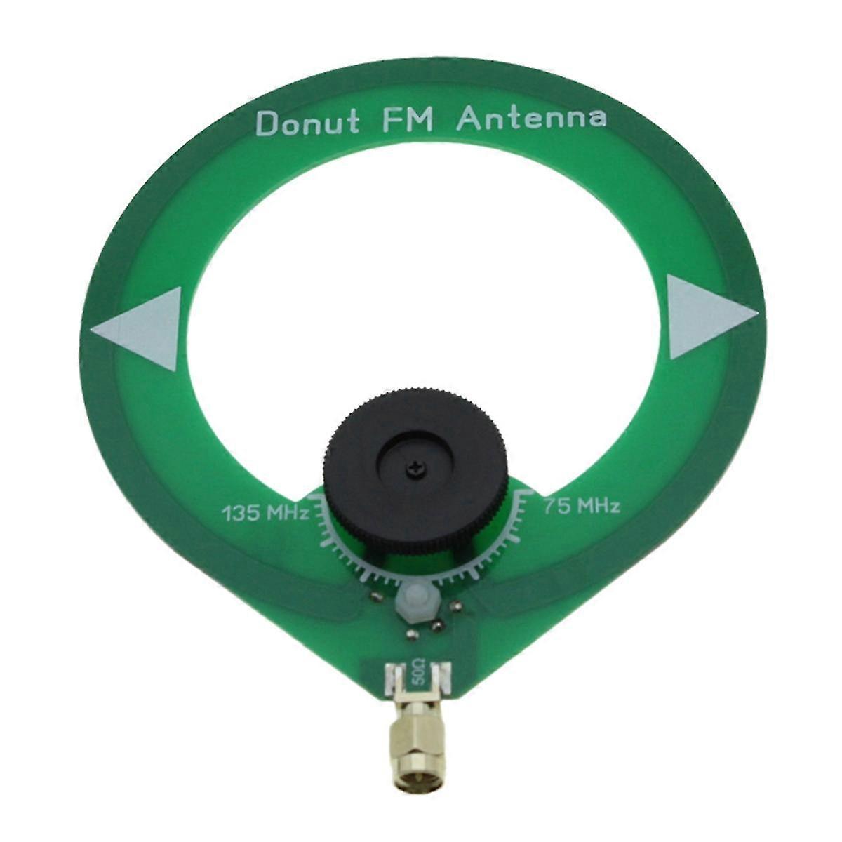 Donut FM Antenna 75M-135MHz SMA Male Interface Mini Loop Antenna
