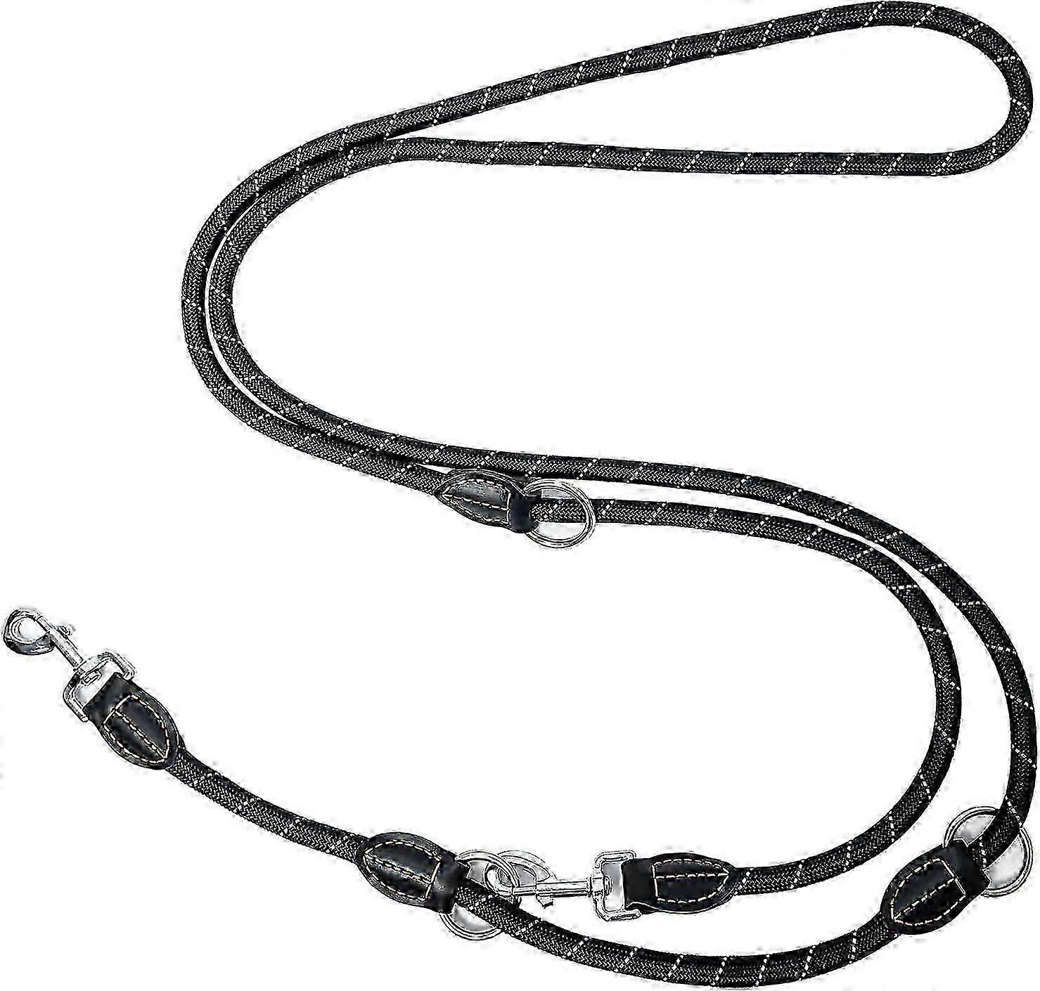 Dog Leash, 3M Multifunction Double Leash, 3 Direction Adjustable, Nylon Shoulder Leash