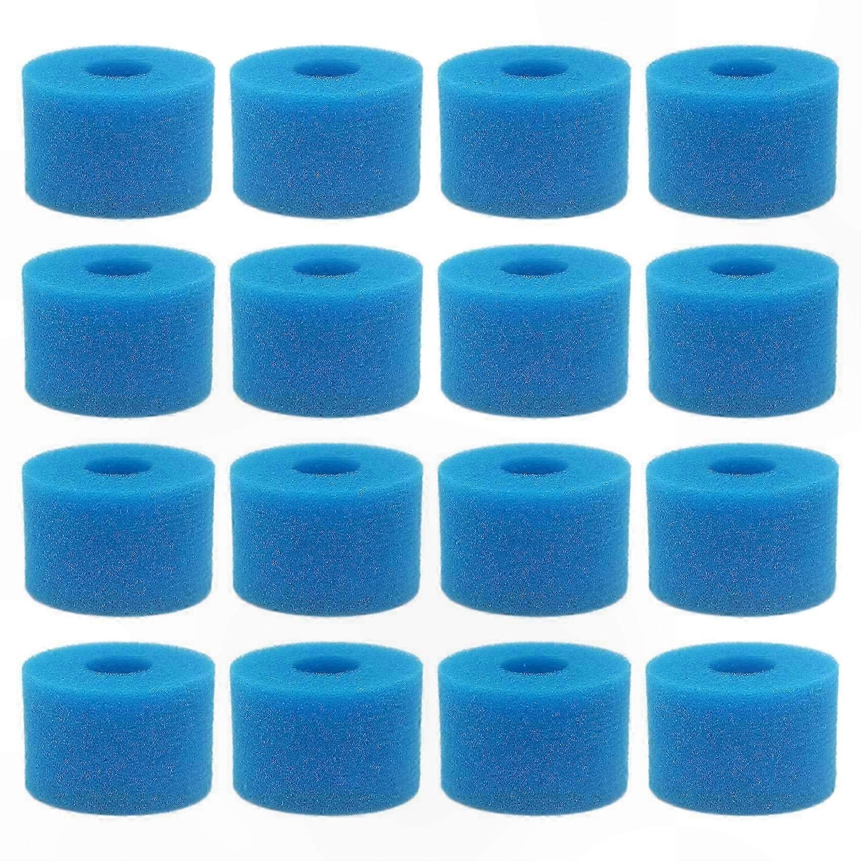 Replacement Foam Filter Cartridges for S1 Hot Tubs, 16-Pack Reusable Spa Filters