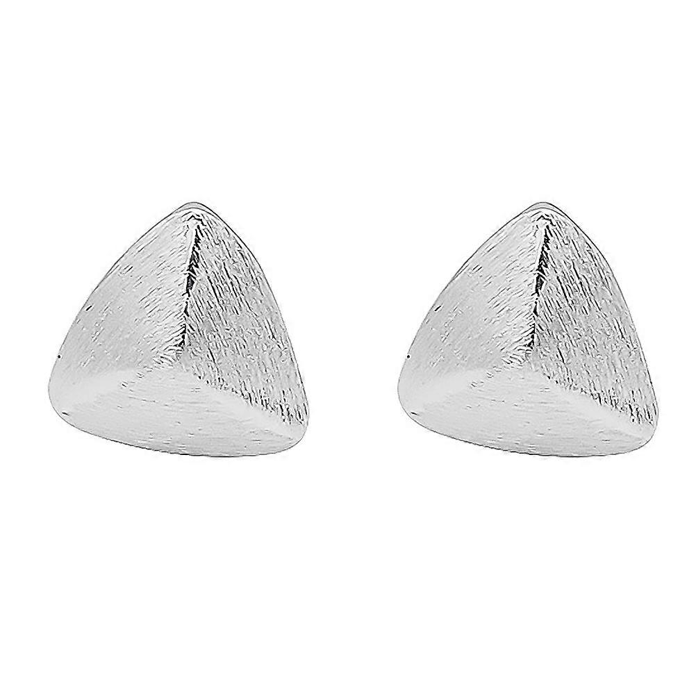 Geometric Triangle Earring S925 Silver Ear Stud for Decoration 1Pair