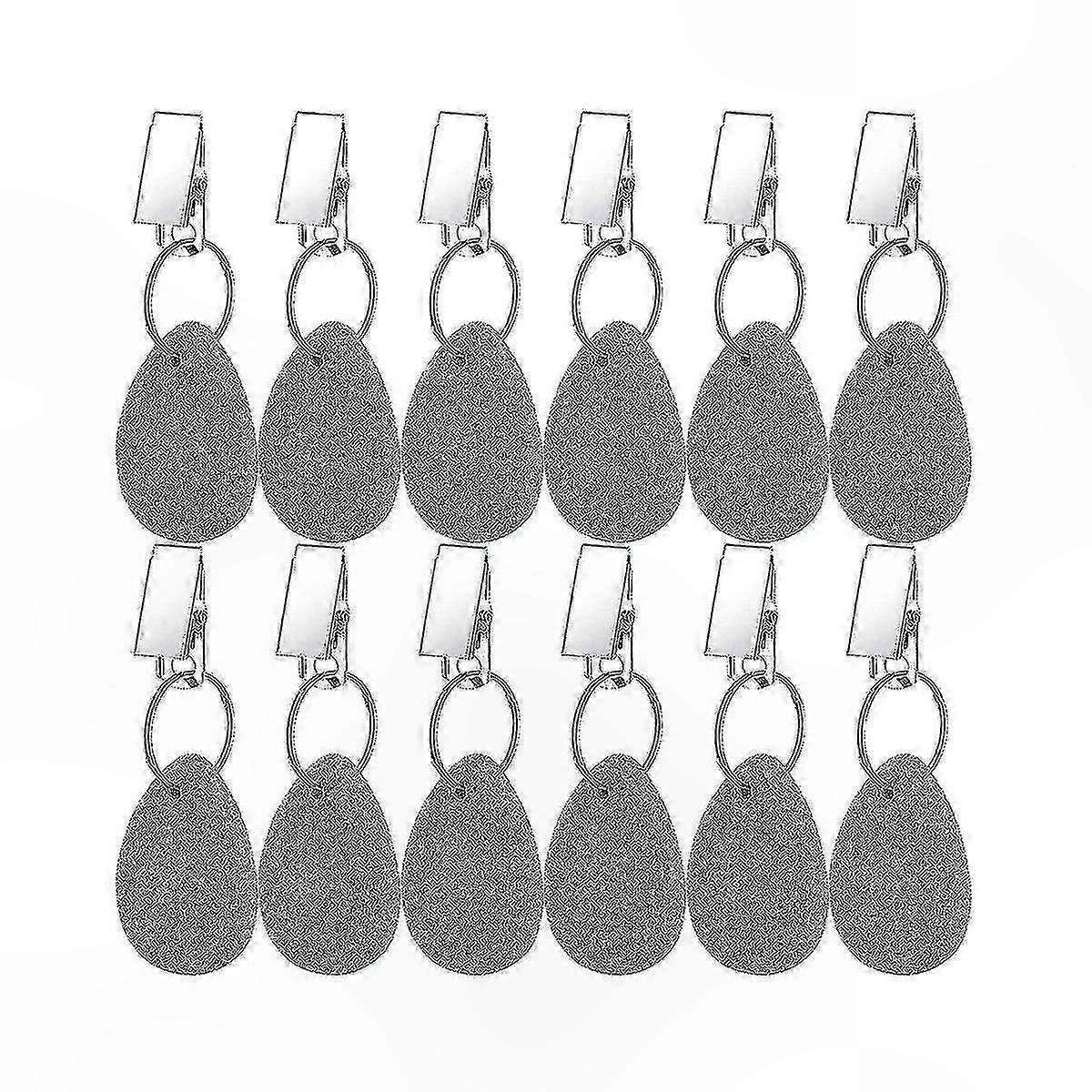 12-Pack Teardrop-Shaped Tablecloth Weights for Secure Outdoor Dining Covers