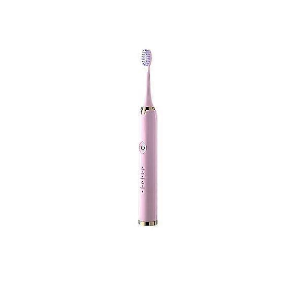 Compact Sonic Electric Toothbrush with 5 Smart Modes Rechargeable and Perfect for Travel, Includes 3 Brush Heads(Pink)