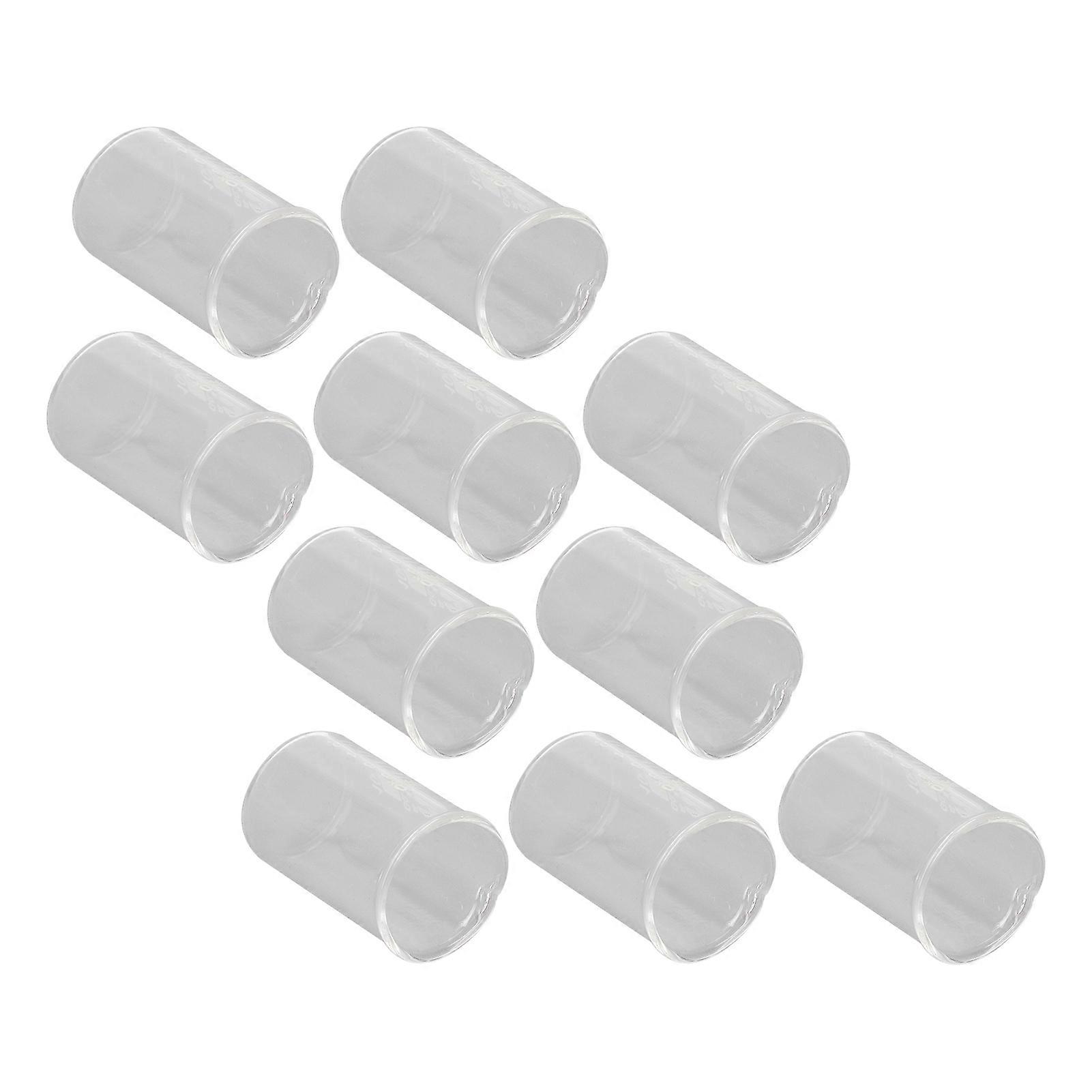 10PCS 10ml Borosilicate Glass Beakers Clear Scale Laboratory Use