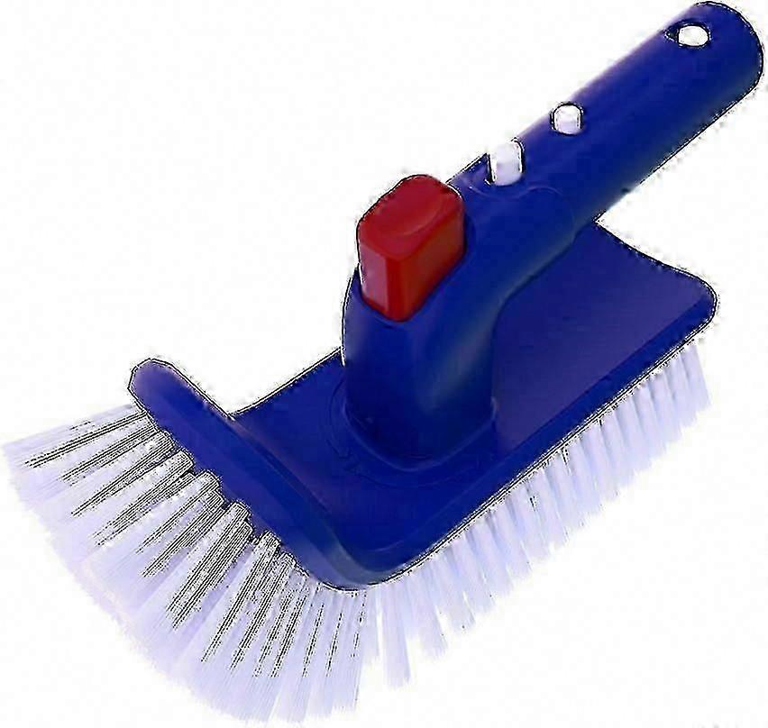 Pool Step & Corner Brush with 180-Degree Rotating Handle for Above Ground & Inground Pools, Spas, Hot Tubs, Fine Bristles