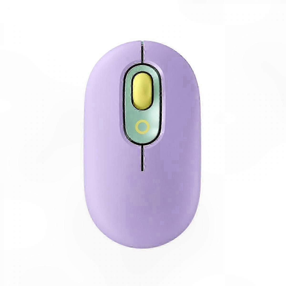 Wireless Mouse with SilentTouch Technology, Precision Scroll, Speed Control, Purple Color