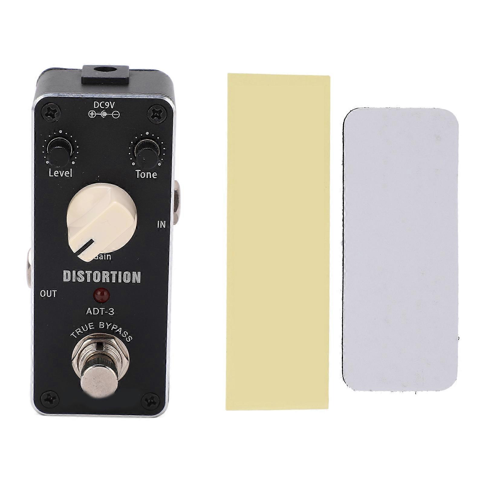 Guitar Effect Pedal Mini DISTORTION Analog True Bypass Instrument Accessory Black