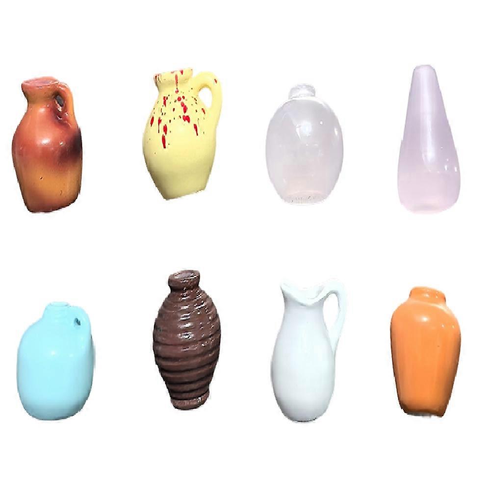 Cute Mini Ceramic Vase Magnets for Fridge, Funny Small Plant Magnets, Tiny 3D Plant Vase for Refrigerator Decoration