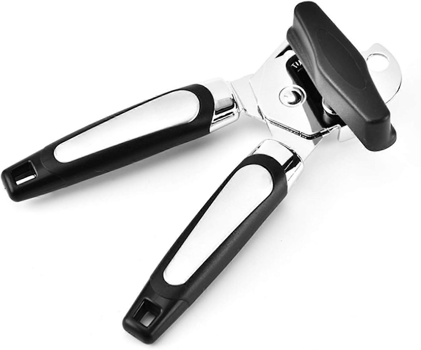 Can Opener, 3 in 1 Heavy Duty Manual Can Opener, Smooth Edge, Can Opener Bottle Opener with Non-Slip Handle and Ergonomic Turn Knob for Elderly 19x5.