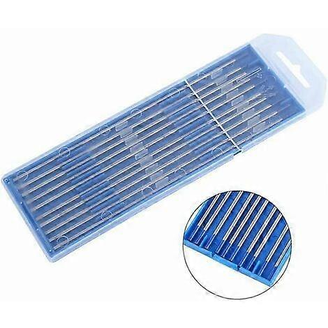 10pcs Welding Tungsten Electrodes. Lanthanated Electrode Blue Tip 1.0/1.6/2.4mm.